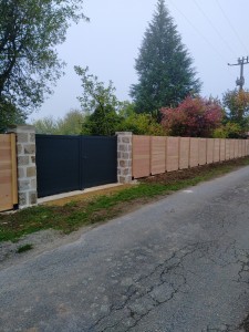 clôture panneaux bois occultant
