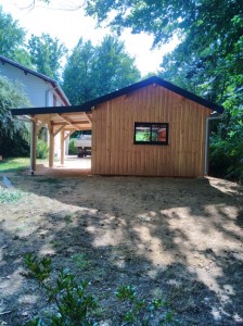 abri 2 pans avec appentis