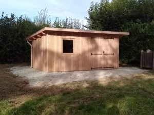 abri de jardin en bois 1 pan