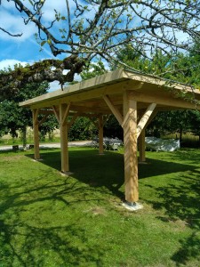 abri pergolas 1 pan en bois