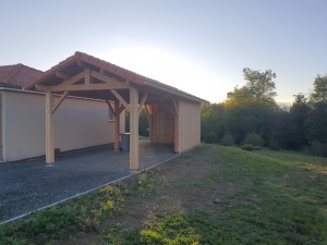 carport 2 pans en tuiles